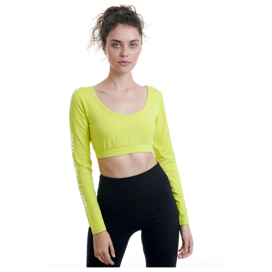 Bodytalk Γυναικεία μακρυμάνικη μπλούζα Crop